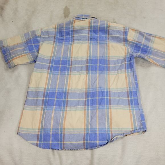 Wrangler Twenty X Shirt Mens Sz Large Long Sleeve Plaid Button Down Grunge Y2k - Picture 13 of 15